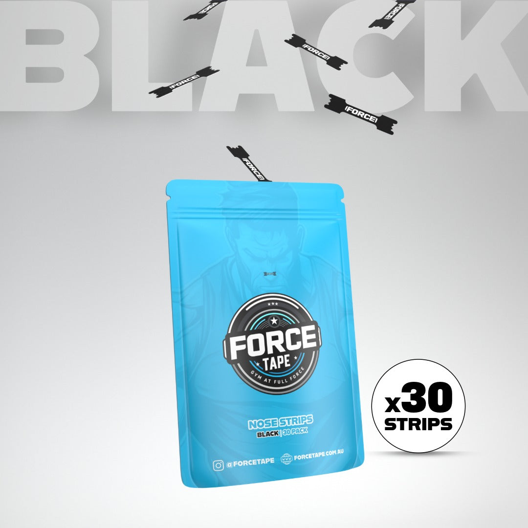 force tape nose strip 30 strips per pack black active sweat resistant
