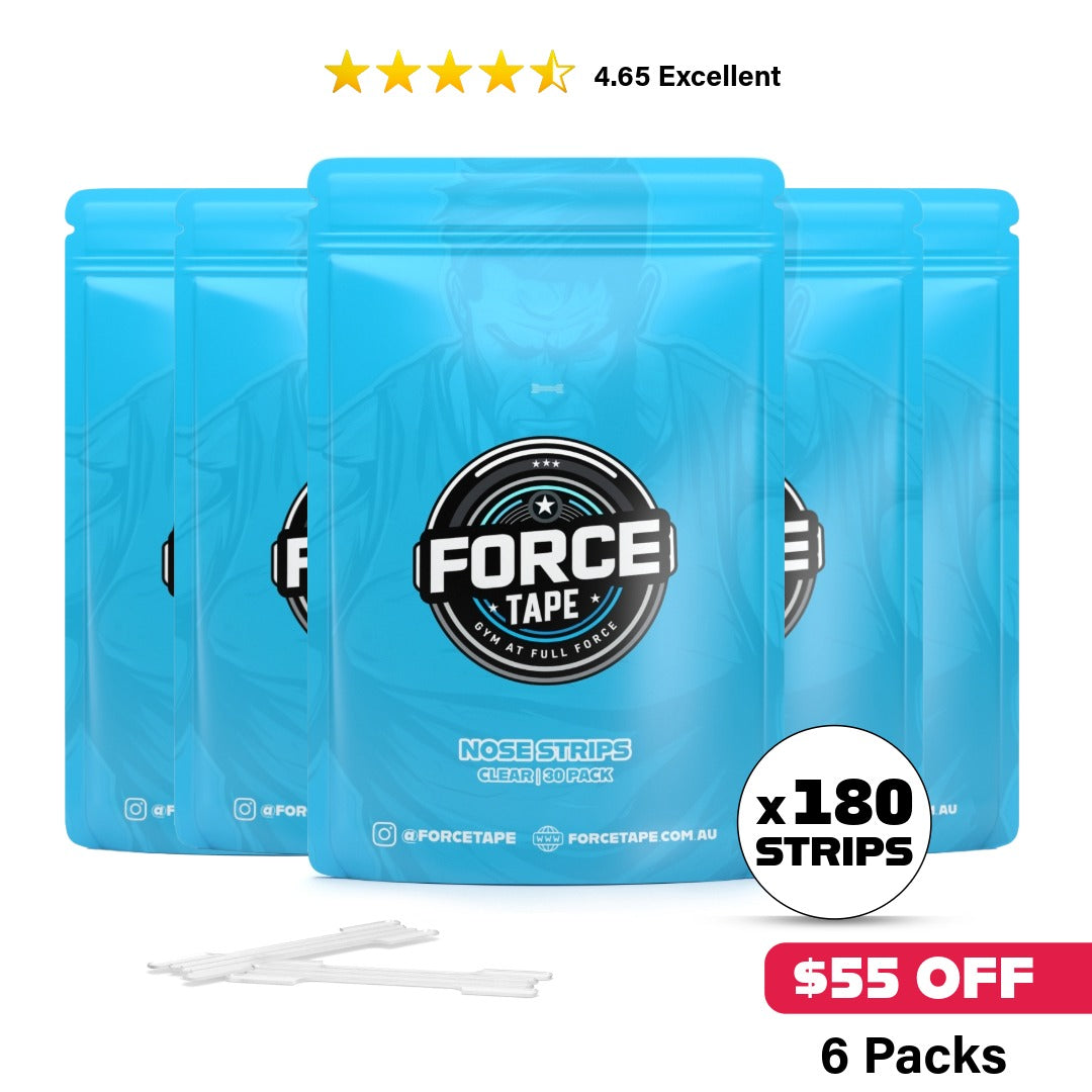 save 55 dollars on 6 pack force tape nasal strips clear