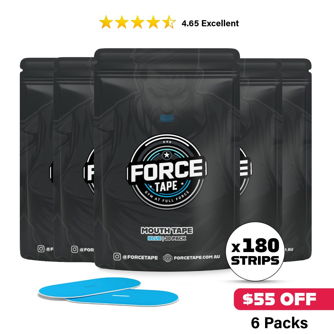 save 55 dollars and bundle with 180 strips of mouth tape from force tape