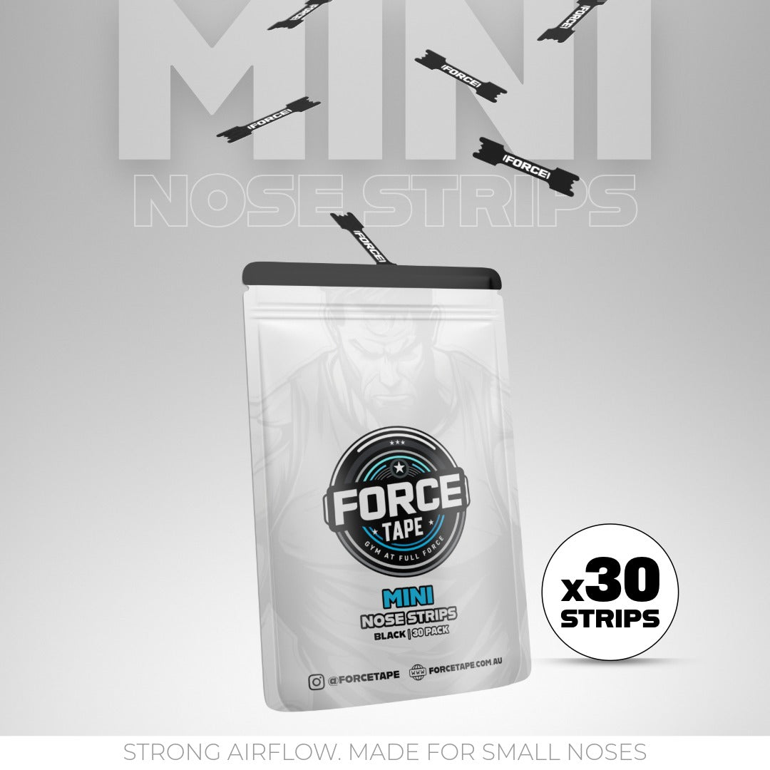 New mini nasal strips for smaller noses with 30 strips per pack breathe better no congestion sleep and sport