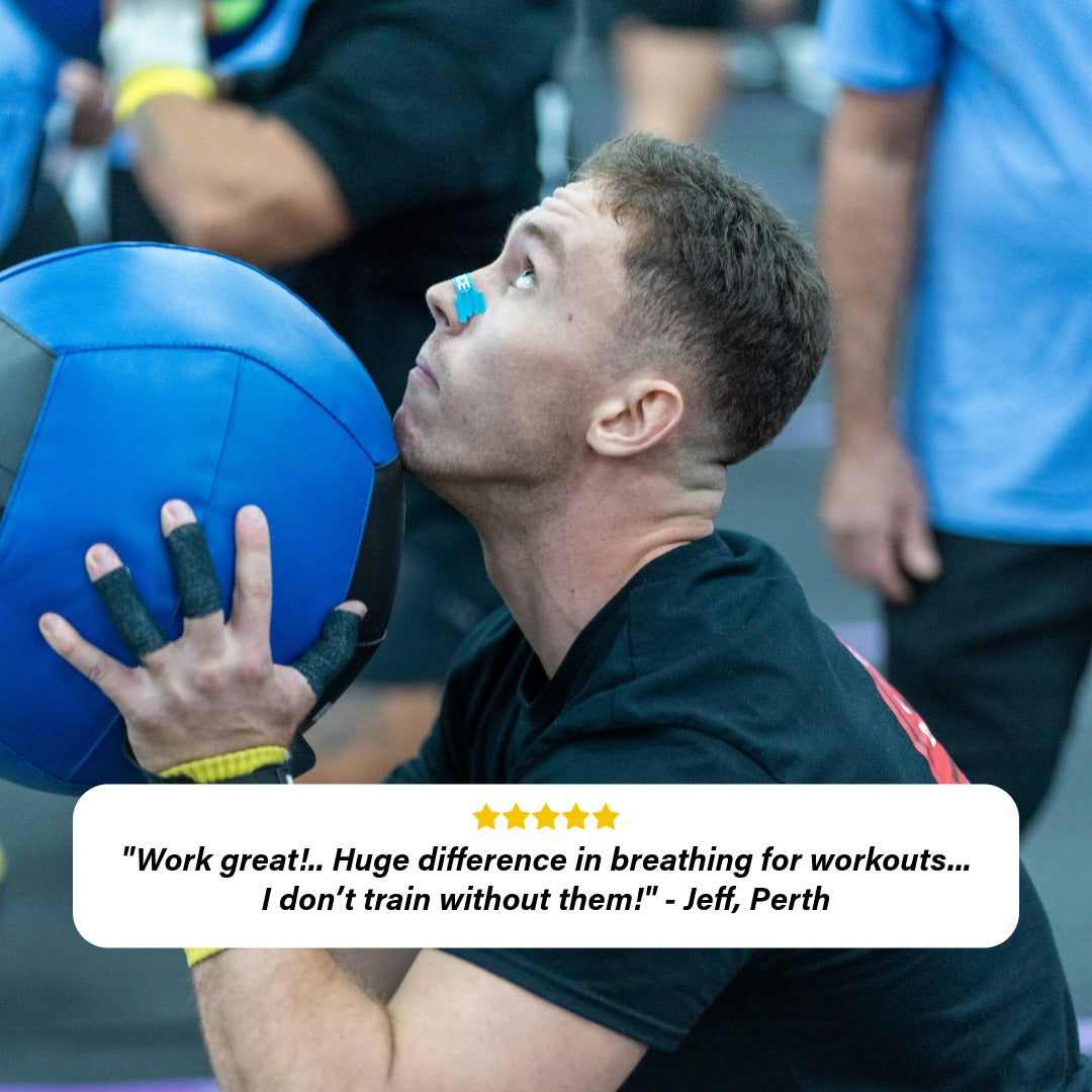 nasal strips help me train better i cannot sleep or train without them