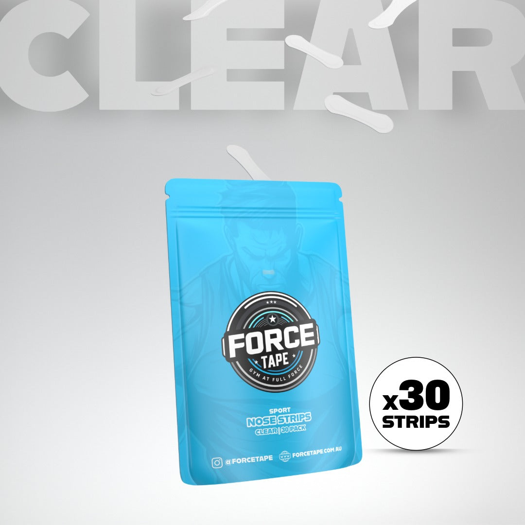 force tape nose strips 30 strips per pack in clear colour low intensity