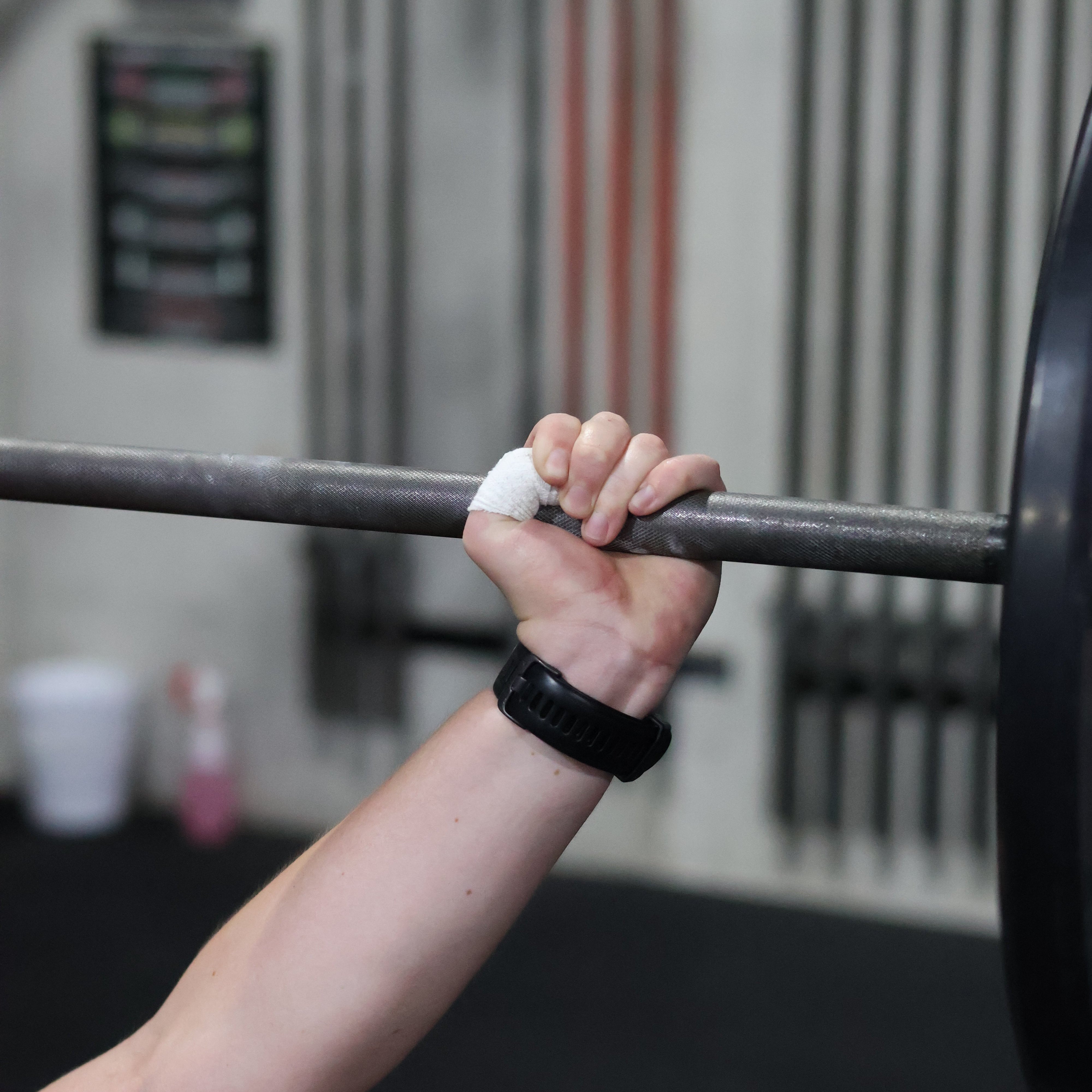 Grip+ Hook Grip Thumb Tape White Overhead