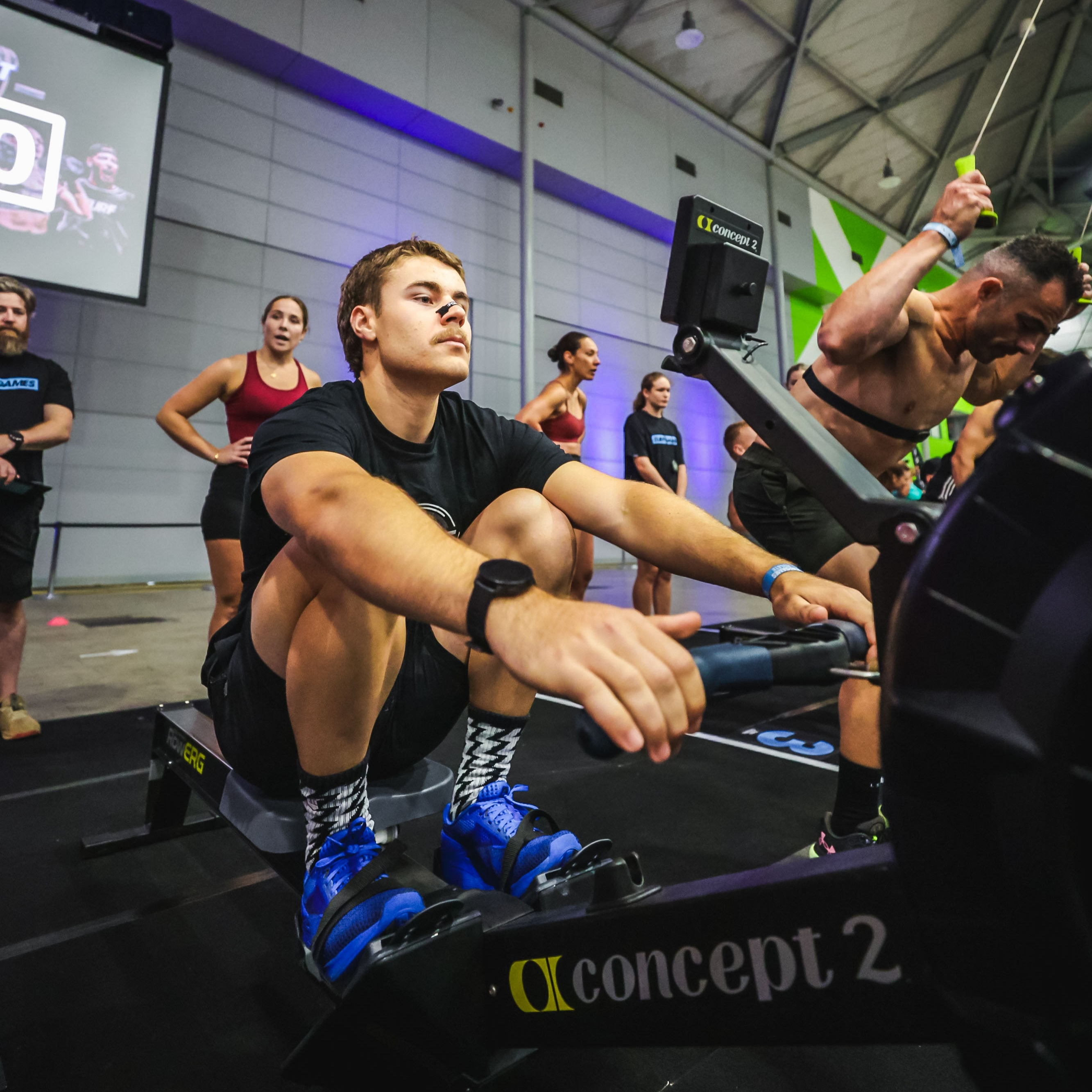 Force Tape Airflow+ nasal strips helping breathe while competing