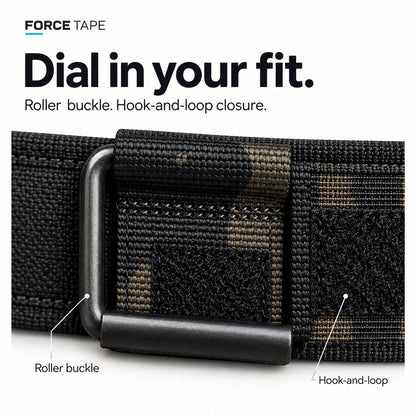 Force Tape Support+ lifting belt closure detail