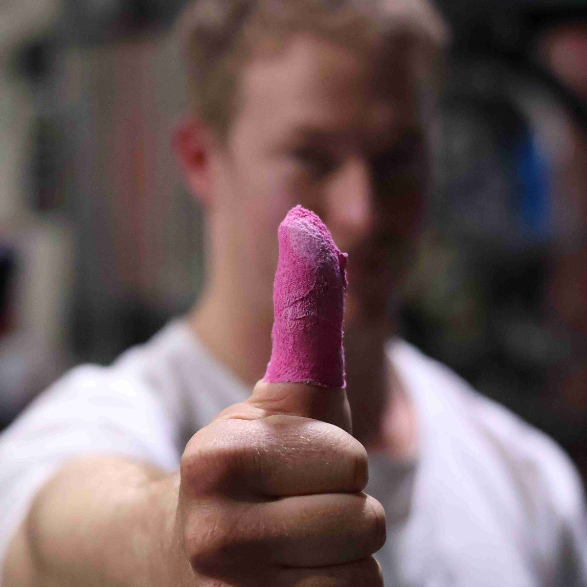 Force Tape Grip+ pink lifting thumb tape roll