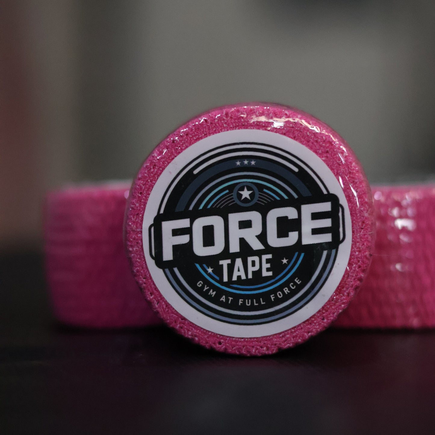 Grip+ Hook Grip Weightlifting Thumb Tape By Gym Stack close pink tape focus square