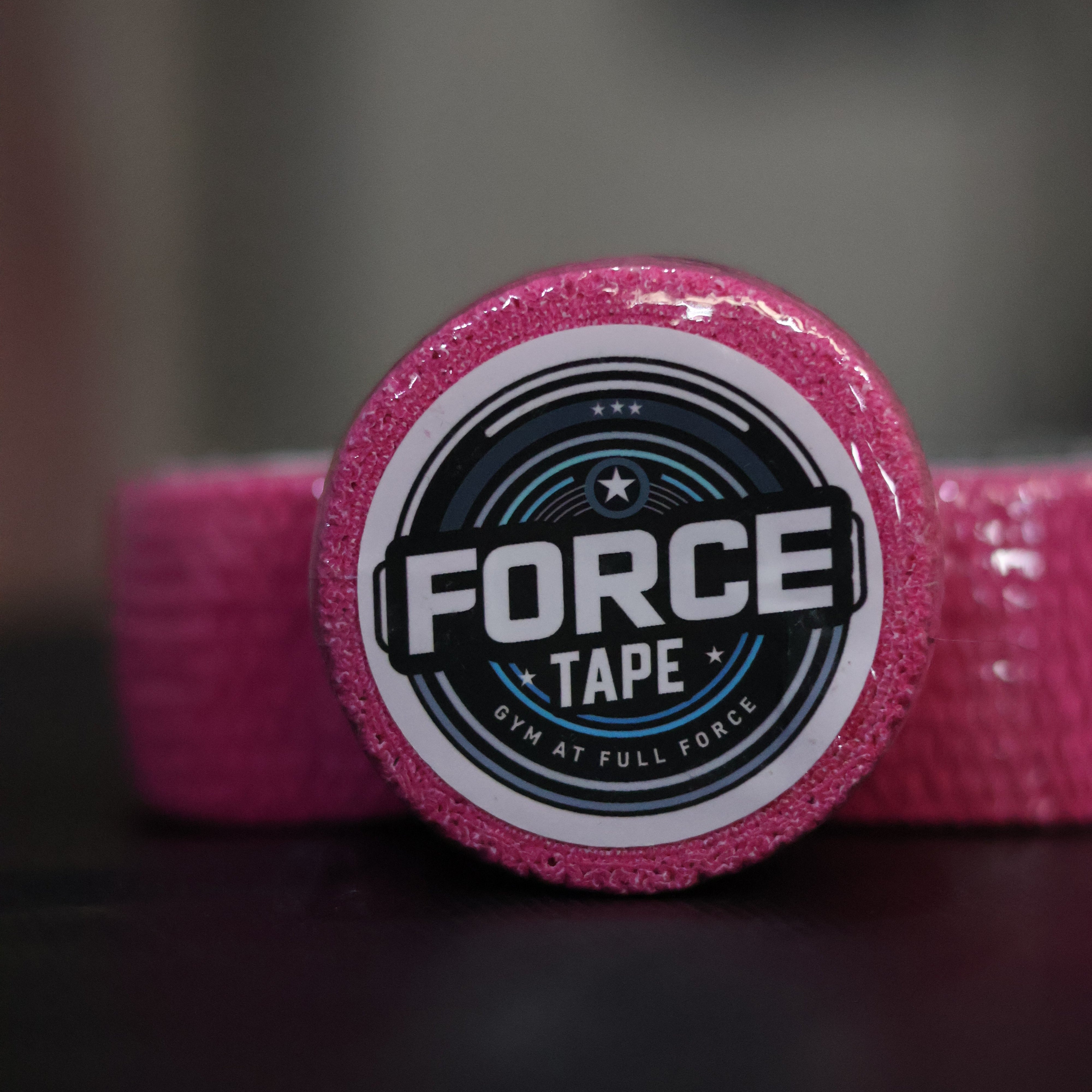 Grip+ Hook Grip Weightlifting Thumb Tape By Gym Stack close pink tape focus square