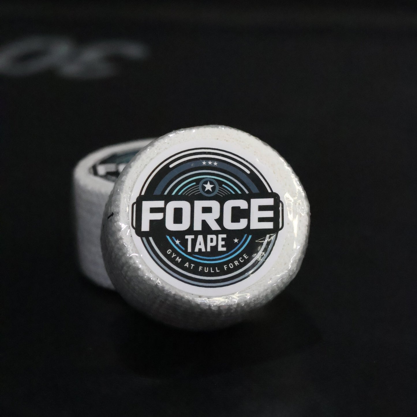 Grip+ Hook Grip Weightlifting Thumb Tape By Gym Stack close white tape focus square top
