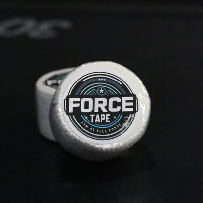 Grip+ Hook Grip Weightlifting Thumb Tape By Gym Stack close white tape focus square top