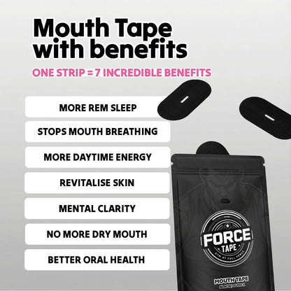 Force Tape Collagen+ mouth tape benefits for deeper sleep