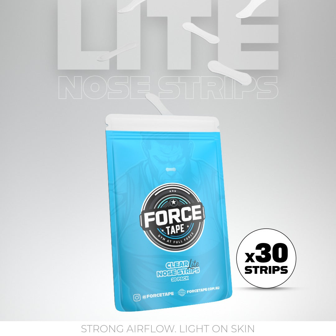 Clear nasal strips for sleep and sensitive skin