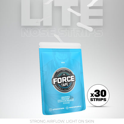 Clear nasal strips for sleep and sensitive skin