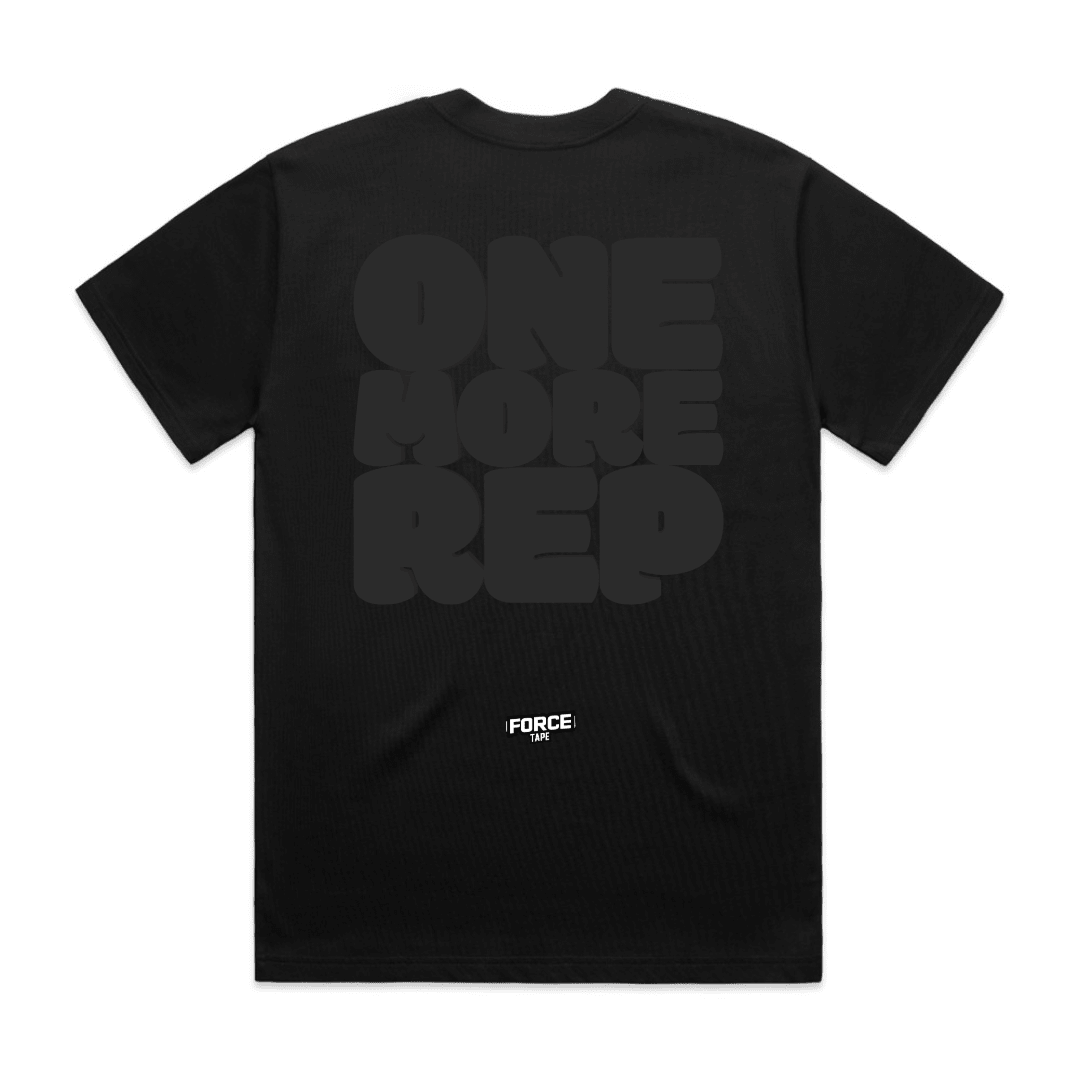 One More Rep tee back print, Make It Count