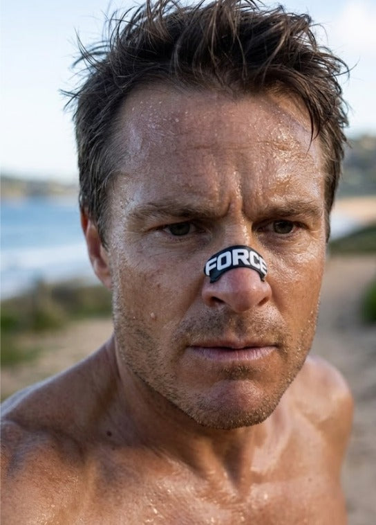 Athlete mid-effort wearing Airflow+ Sport