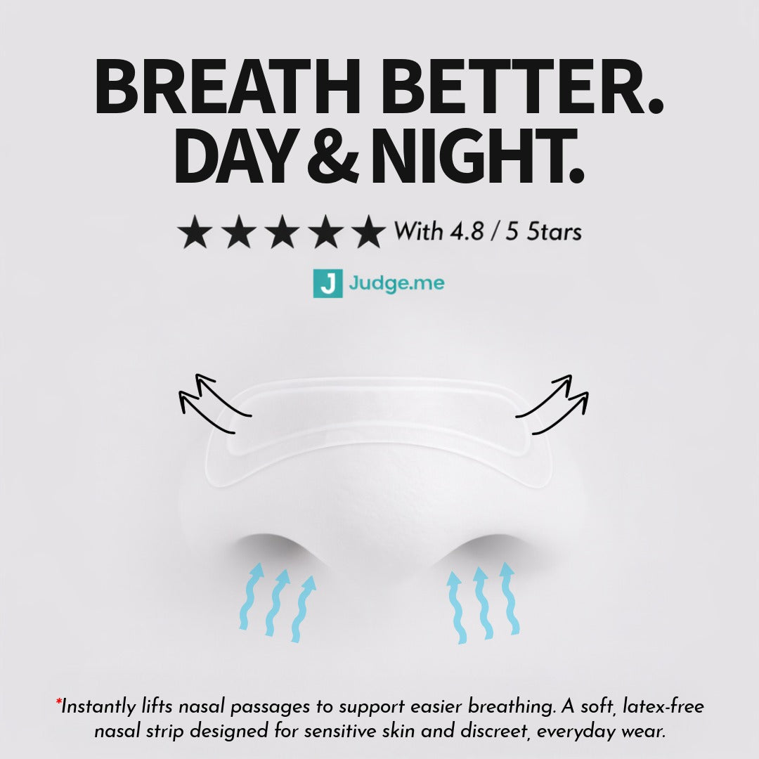 transparent nasal strips for better breathing at night