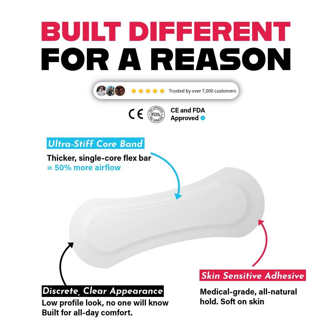 flexible nasal strips for natural airflow support