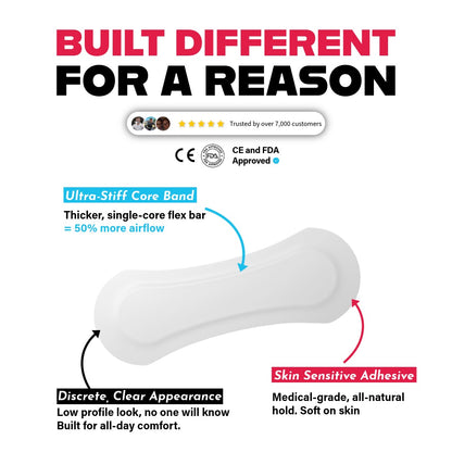 flexible nasal strips for natural airflow support