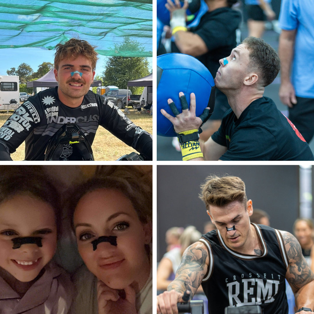 athletes and biohackers using force tape airflow nasal strips best in the world and most affordable