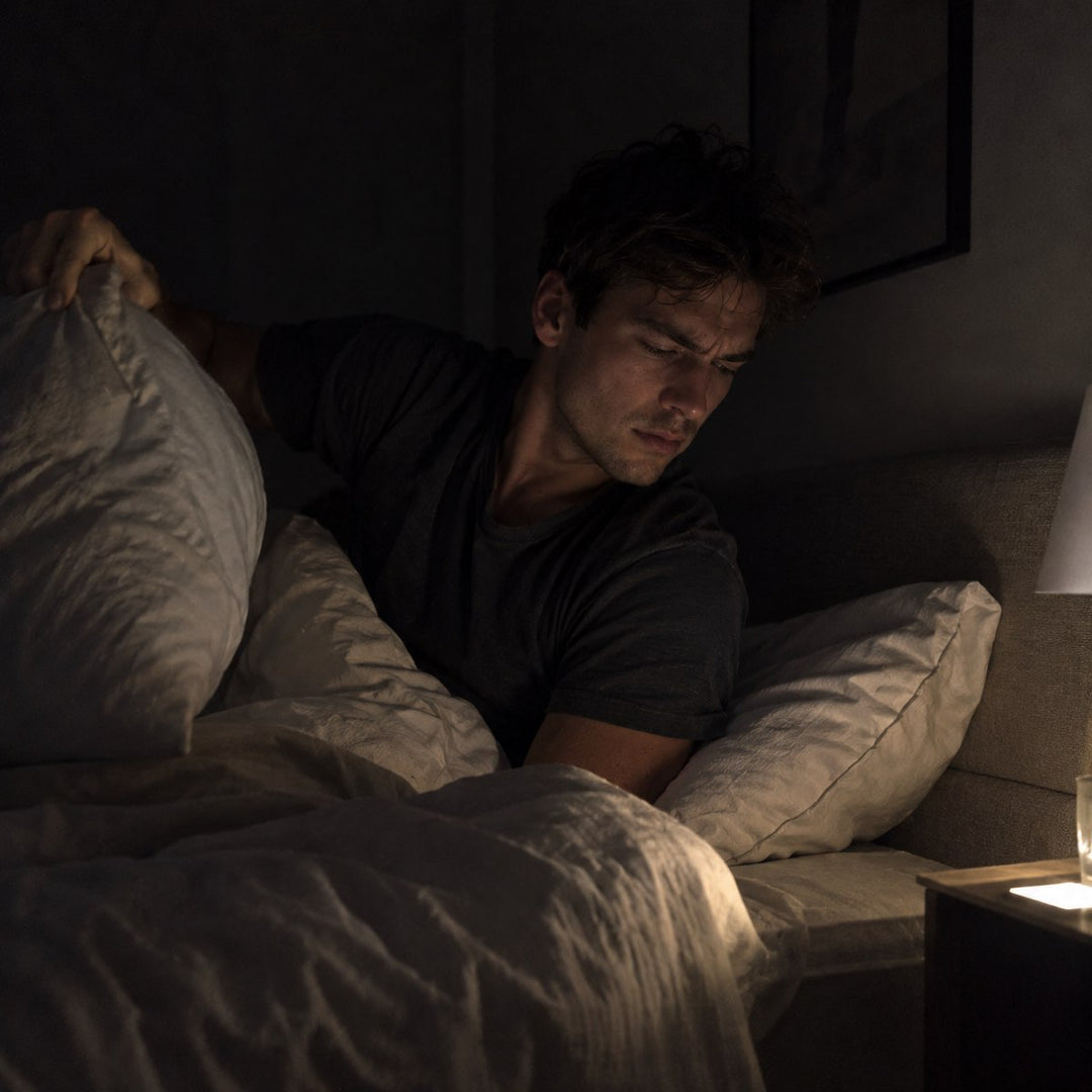 The pillow flip at 3am, lit by a phone.