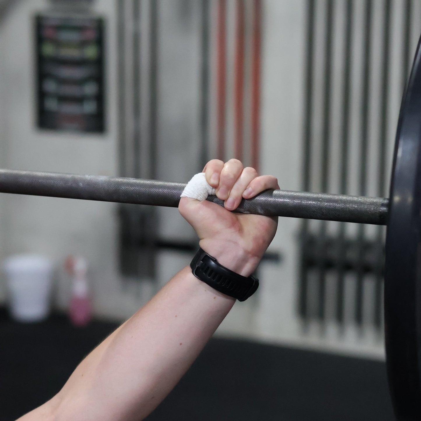 Grip+ Hook Grip Thumb Tape White Overhead