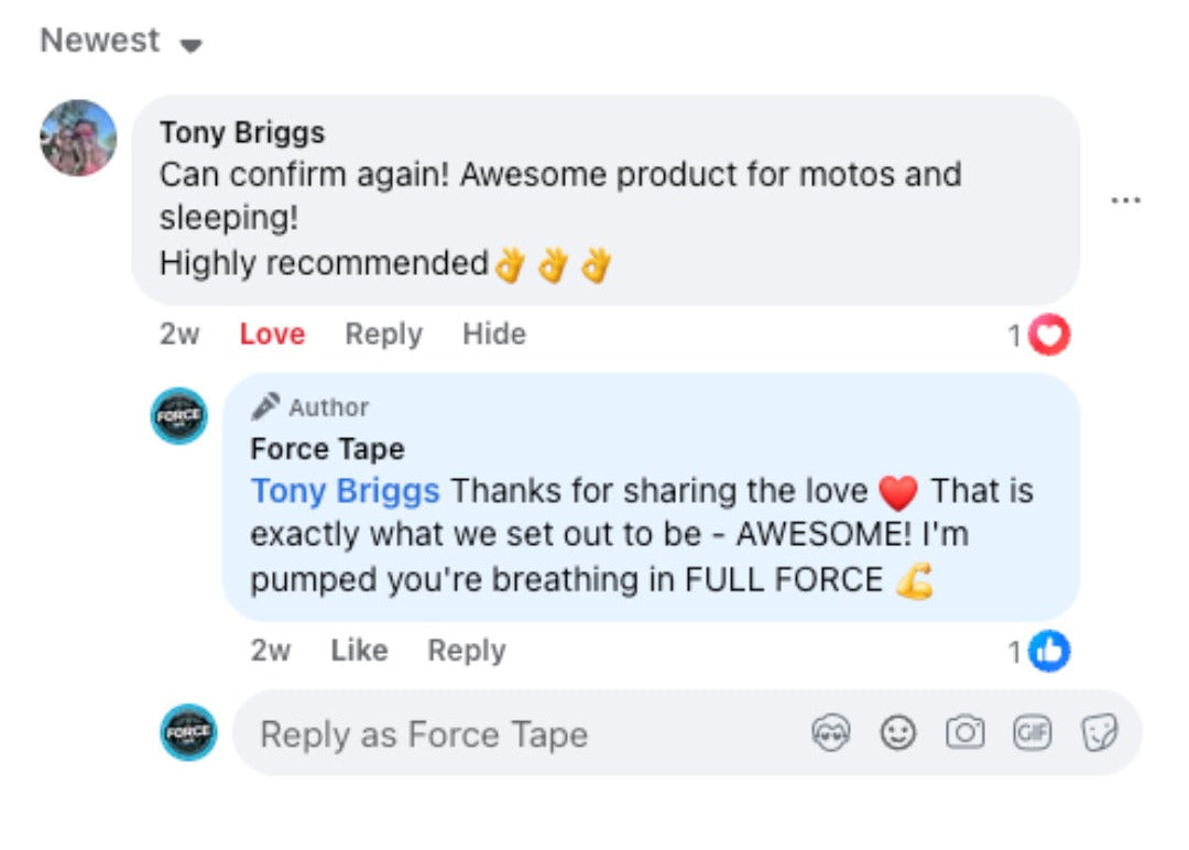 Facebook customer review