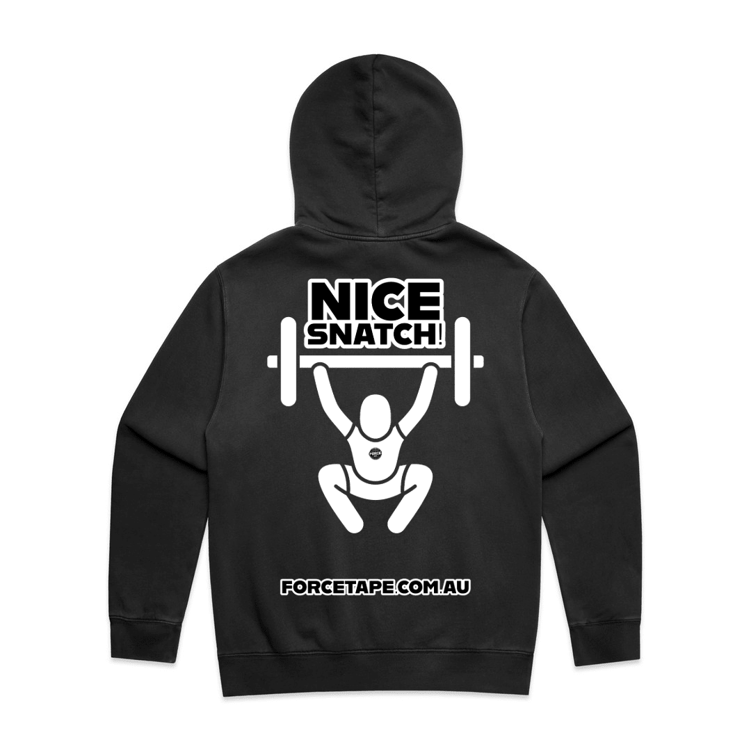 Nice Snatch hoodie back print by Force Tape