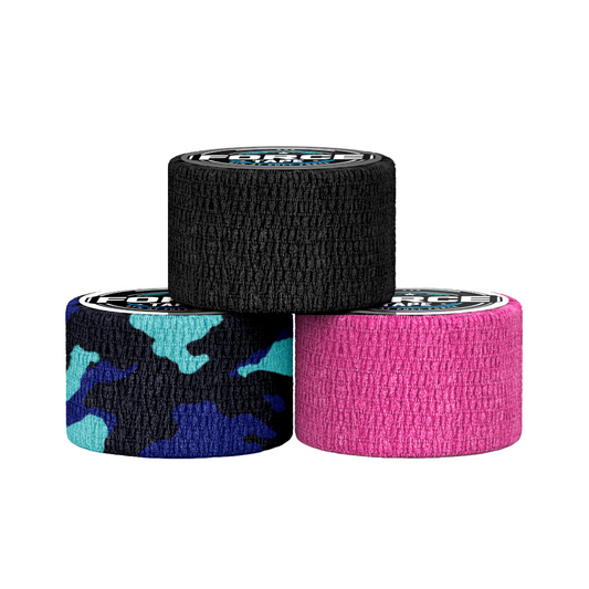 3 rolls of thumb tape for lifting and CrossFit with durable grip.